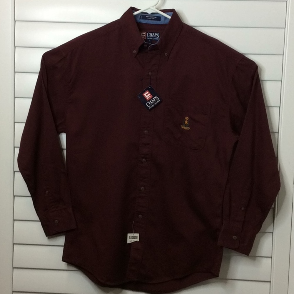 🚫Sold🚫Chaps Ralph Lauren Mens Burgundy Shirt